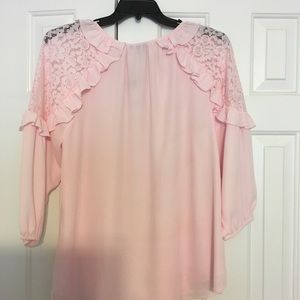 Kaari Blue Tops - KAARI Blue Curvy Blouse Kaari Blue Tops - KAARI Blue Curvy Blouse